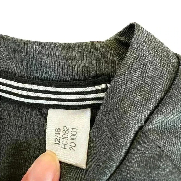 Adidas Men's Size XL Gray Polyester Active Short Sleeve Gym Shirt - Picture 5 of 9